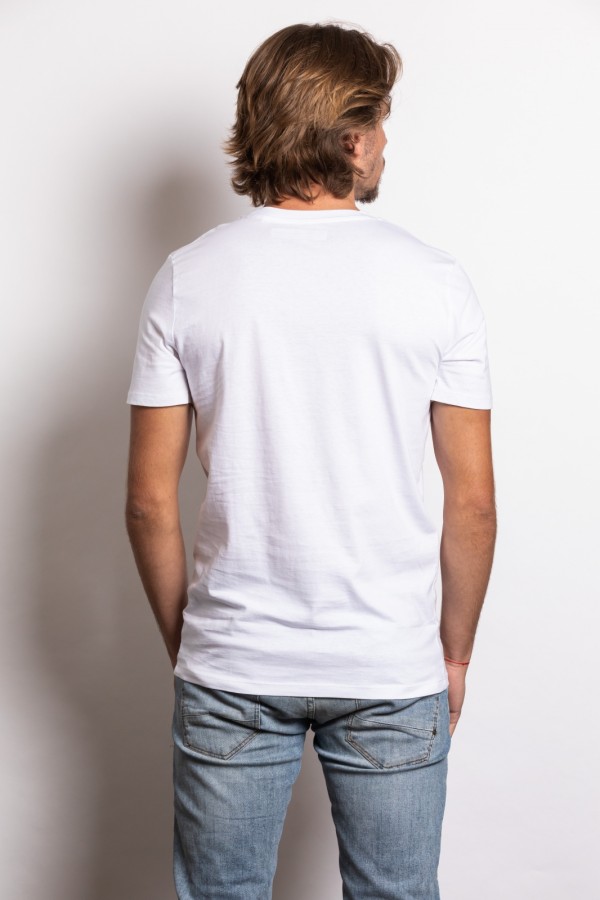 Tee shirt  blanc La petite 2CV surf dos 