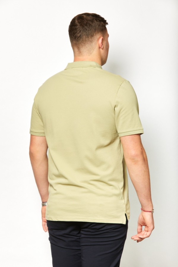 Polo sauge CHARLES - 100% coton bio OEKO-TEX dos 