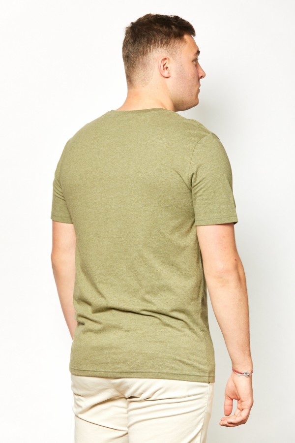  Tee Shirt col rond Kaki Chin Vincent dos 