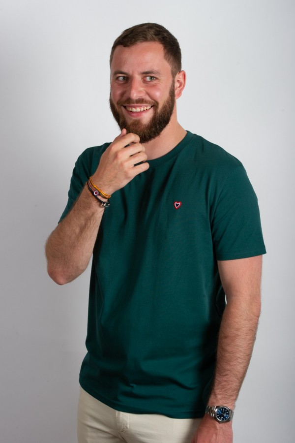 Tee-shirt vert fonc Vincent