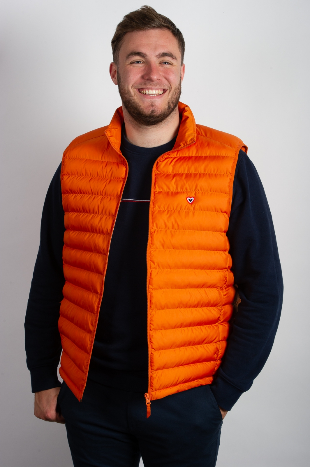 gilet sans manche orange