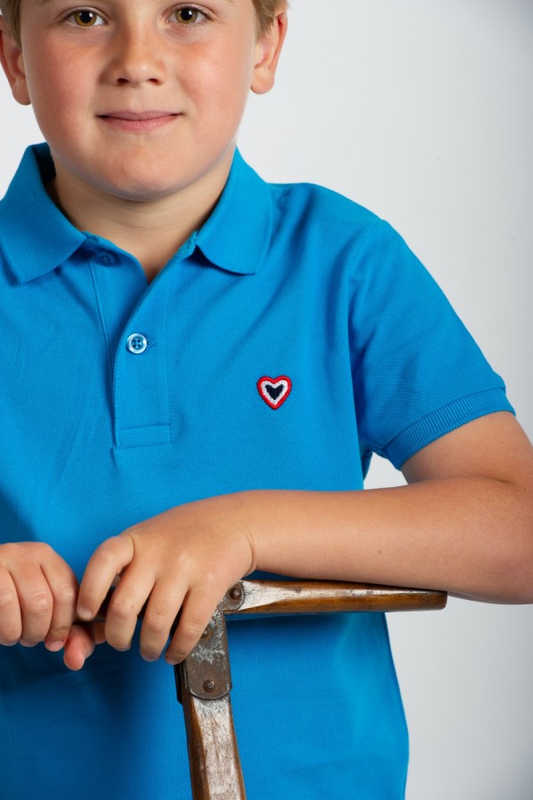 Polo bleu roi
