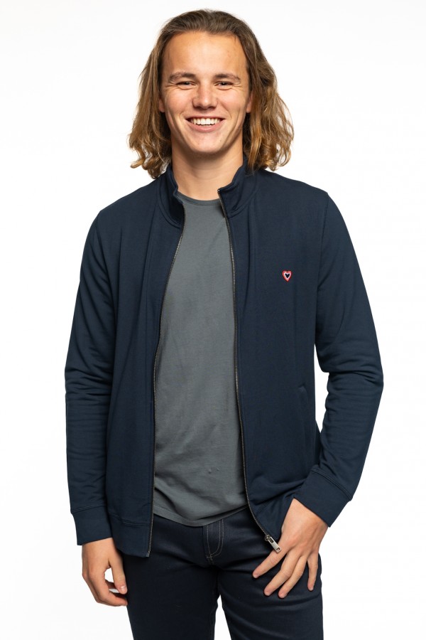 Sweat zip marine