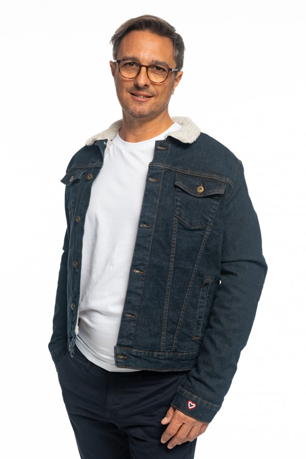 Veste camionneur en jean