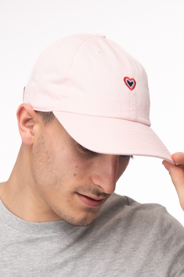 Casquette rose en coton