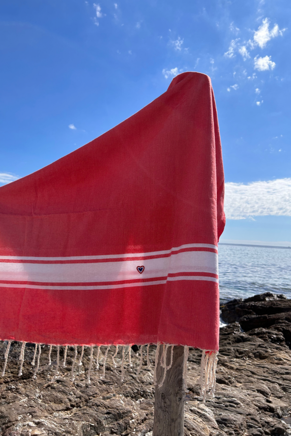 Fouta Classique corail