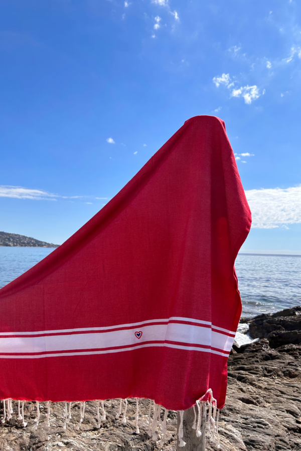 Fouta Classique rouge