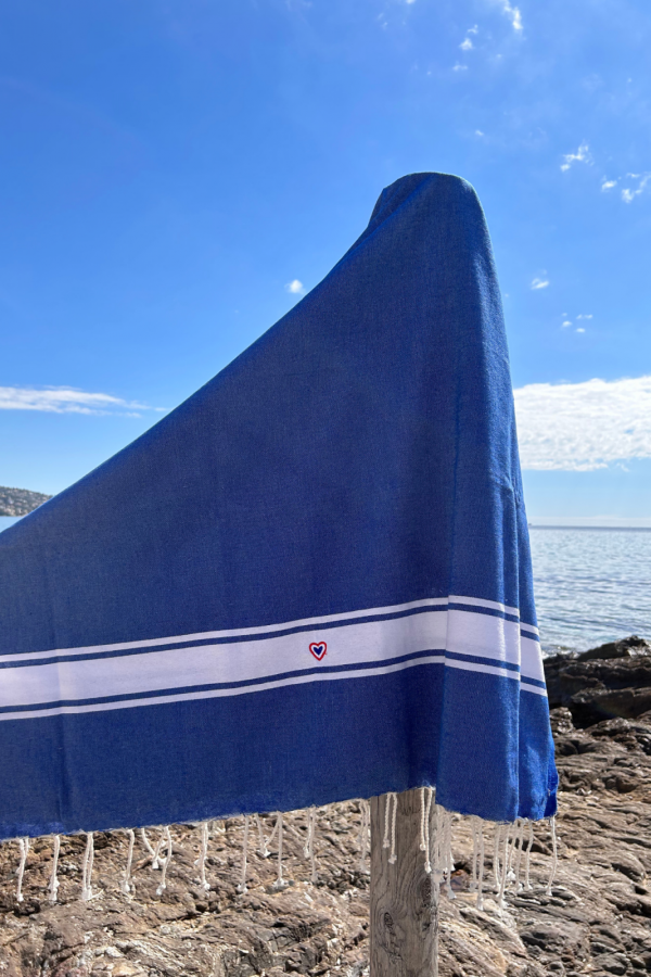 Fouta Classique bleu jean