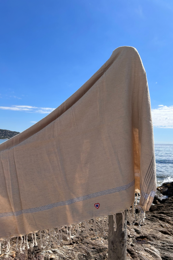 Fouta Rustique naturel