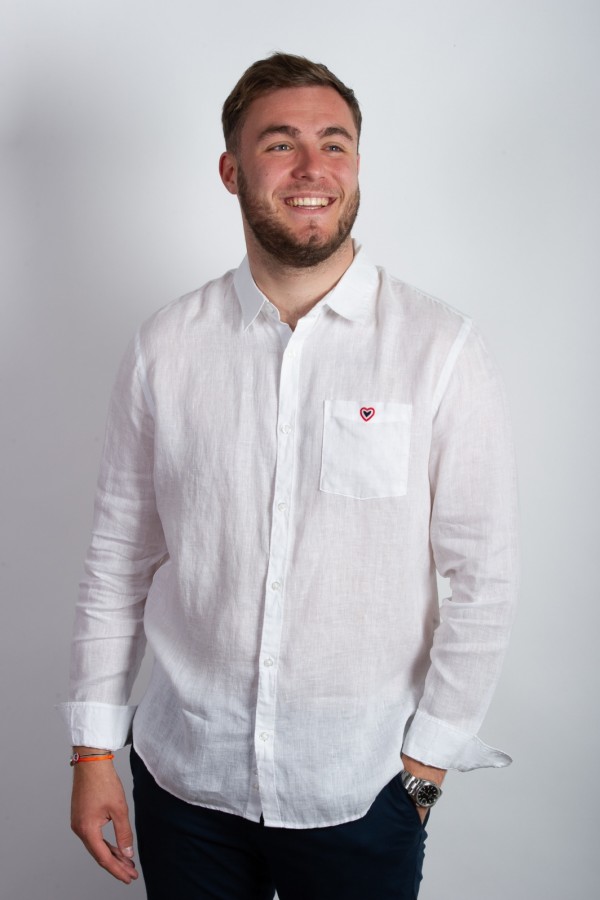 Chemise en lin blanche 
