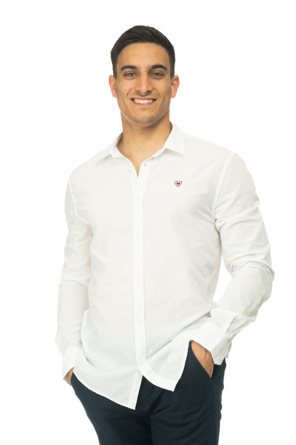 Chemise popeline ultra lgre blanche