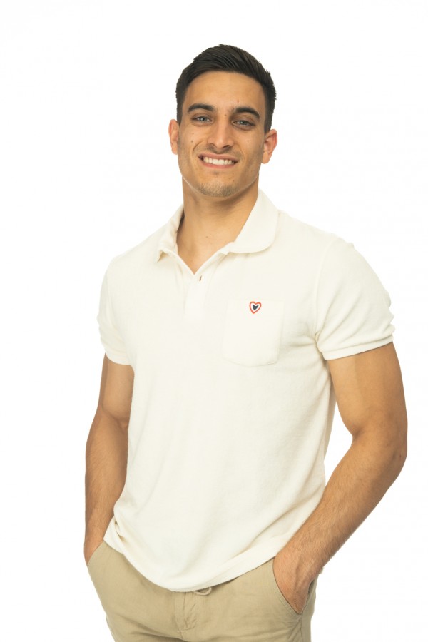 Polo ponge ivoire