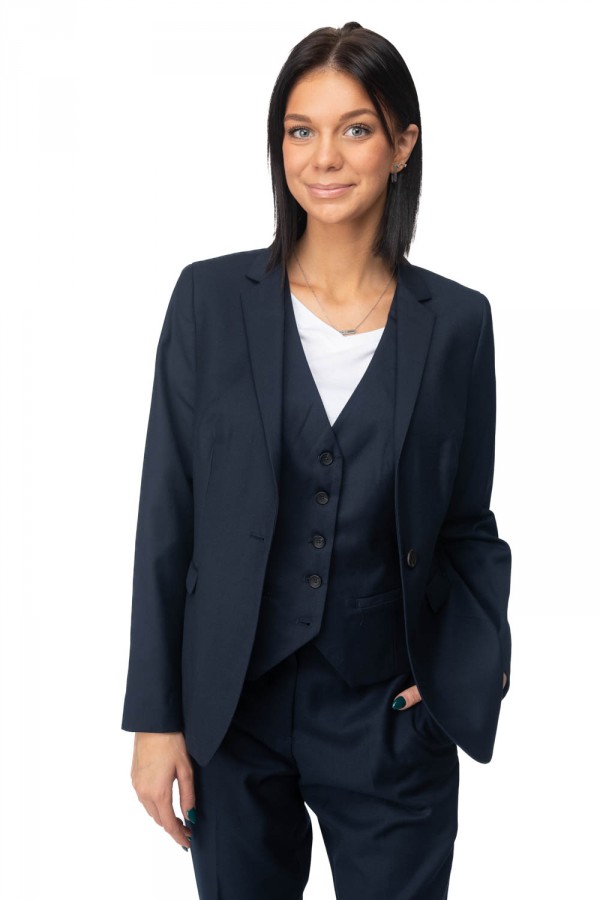 Veste de costume marine femme