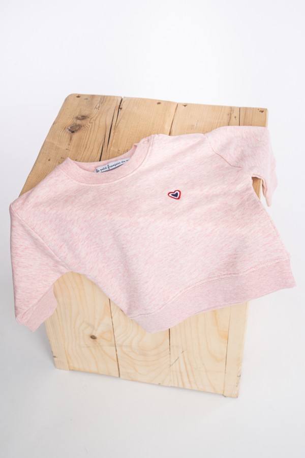 Sweat col rond rose chin bb