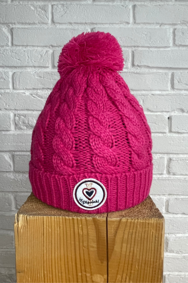 Bonnet pompom fuchsia