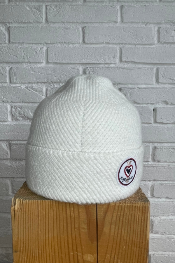 Bonnet blanc laine 